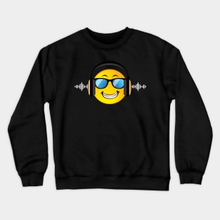 DJ Emoji TShirt Gift for DJ Shirt Funny Music Crewneck Sweatshirt